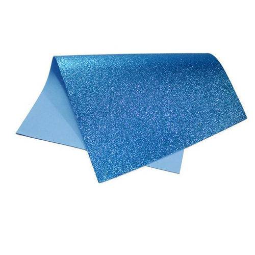 Folha de Eva 40x60cm - Glitter Azul Escuro - 5 Unidades