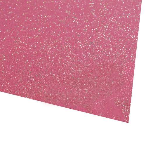 Folha de EVA 40x60cm - Glitter Neon Rosa - 5 Unidades
