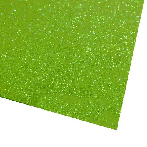 Folha de Eva 40x60cm - Glitter Neon Verde - 5 Unidades