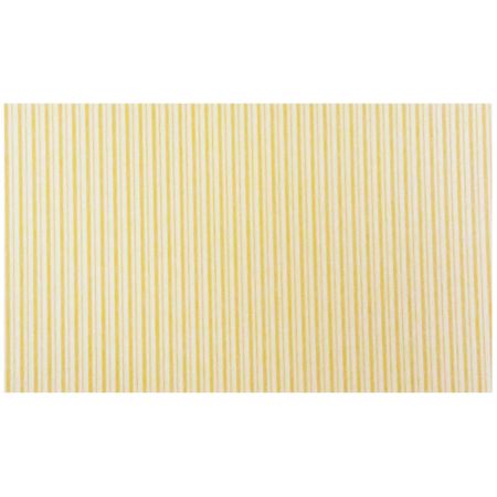 Folha para Scrapbook Listras 30,5 X 31,5cm - Amarelo