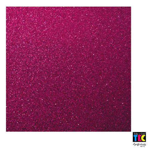 Folha para Scrapbook Puro Glitter Toke e Crie Vermelho - 11524 - Sdpg08