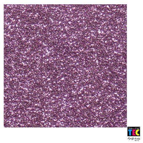 Folha para Scrapbook Puro Glitter Toke e Crie - Violeta - 8931 - Kfs070