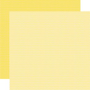 Folha Scrapbook Básico Amarelo Poá Ref.13740-KFSB239 Toke e Crie