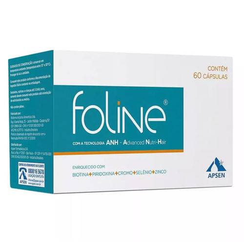 Foline Nutri Hair 60 Cápsulas Aspen Tecnologia Anh