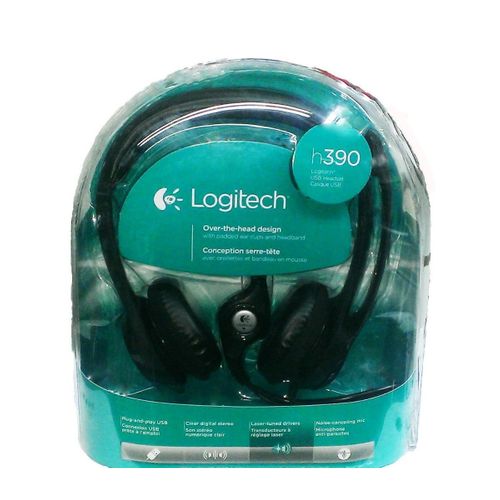Fone com Microfone Logitech H390 Headset USB em Couro com Controle de Volume 1749