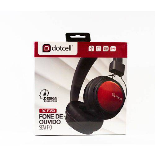 Fone de Ouvido Bluetooth 4.0 Dotcell Dc-f350 (vermelho)