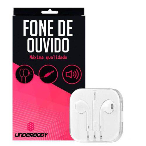 Fone de Ouvido Branco para Apple Iphone 4 e 4s - Underbody