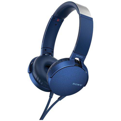 Fone de Ouvido Headphone Mdr-xb550/l - Sony (azul)