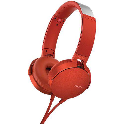 Fone de Ouvido Headphone Mdr-xb550/r - Sony (vermelho)