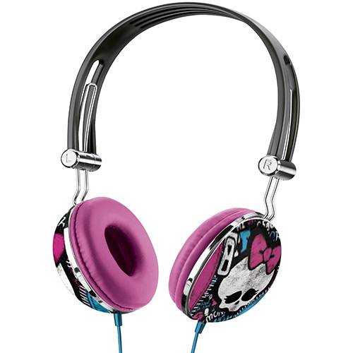 Fone de Ouvido Headphone Monster High Estampa 2 Multilaser Preto