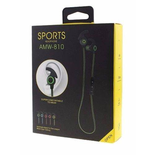 Fone de Ouvido Headphone Sports Amw-810 Bluetooth Estéreo