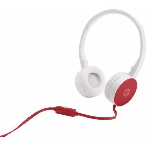 Fone de Ouvido Headset Hp H2800 W1y21aa Branco C/ Vermelho