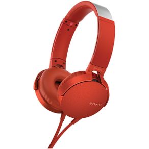 Fone de Ouvido Headset Sony MDR-XB550/R Vermelho