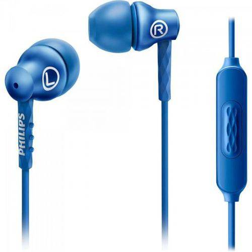 Fone de Ouvido Intra-Auricular com Microfone SHE8105BL/00 Azul Philips