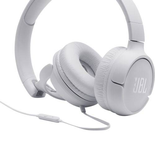 Fone de Ouvido Jbl T500 Branco Headphone com Microfone