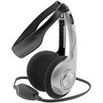 Fone de Ouvido Koss KTX 16 Headphone Cinza/Preto Over-ear Controle de Volume