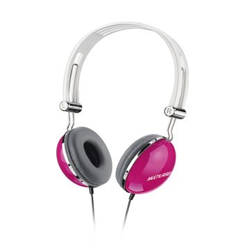 Fone de Ouvido Multilaser Pop Pink Hi-Fi Estéreo Conecta com Iphone Ipod Mp3 P2 - PH055 PH055
