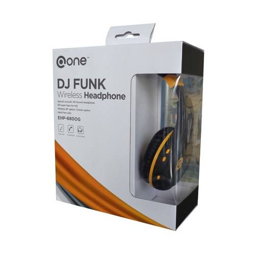 Fone de Ouvido One Dj Funk Super Bass Hq Bluetooth Ehp-680og Marvo