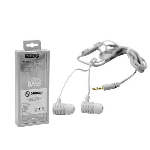 Fone de Ouvido para Celular com Microfone Cinza Sh-110
