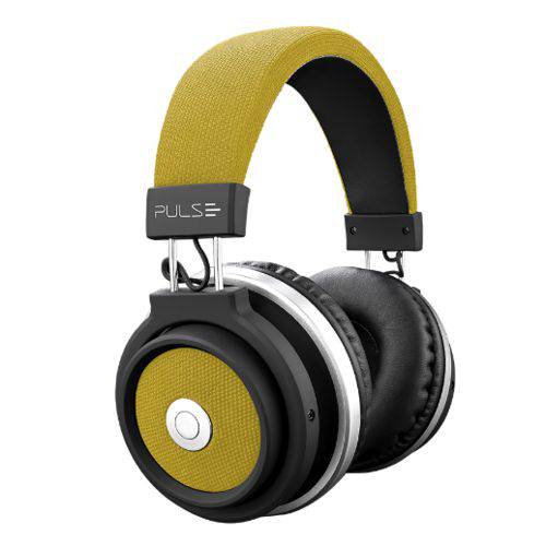 Fone de Ouvido Pulse Headphone Large Bluetooth Amarelo - PH233