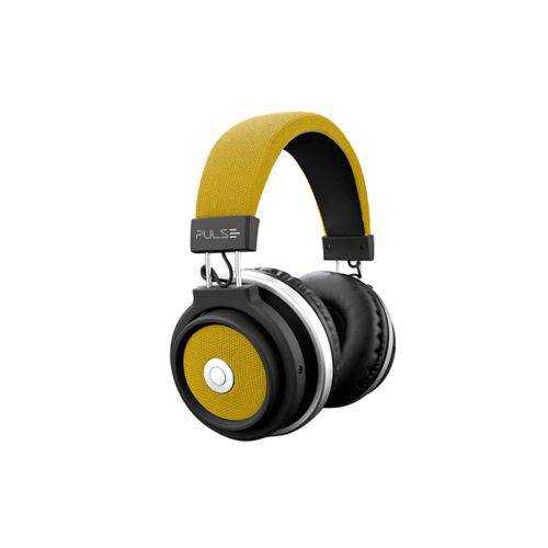 Fone de Ouvido Pulse Headphone Large Bluetooth Amarelo - Ph233