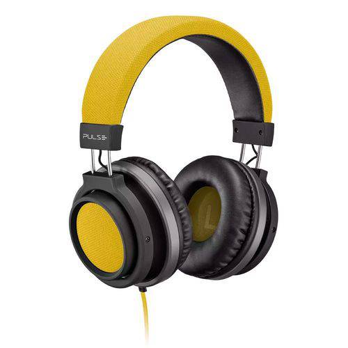 Fone de Ouvido Pulse Headphone Large P2 Amarelo - PH229