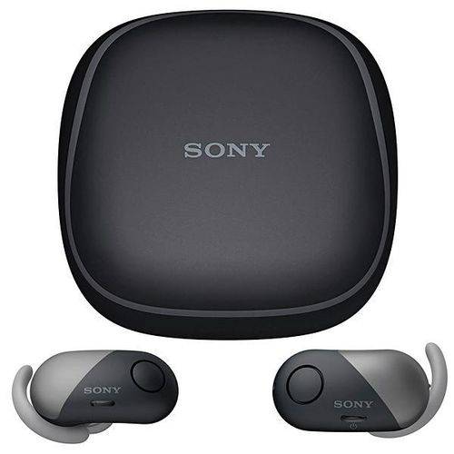 Fone de Ouvido Sem Fio Sony WF-SP700N/BM com Bluetooth/NFC - Preto