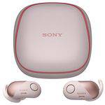 Fone de Ouvido Sem Fio Sony WF-SP700N/PM com Bluetooth/NFC - Rosa/Branco