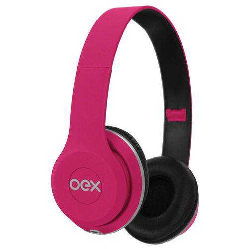 Fone de Ouvido Style Headphone Rosa - Newex