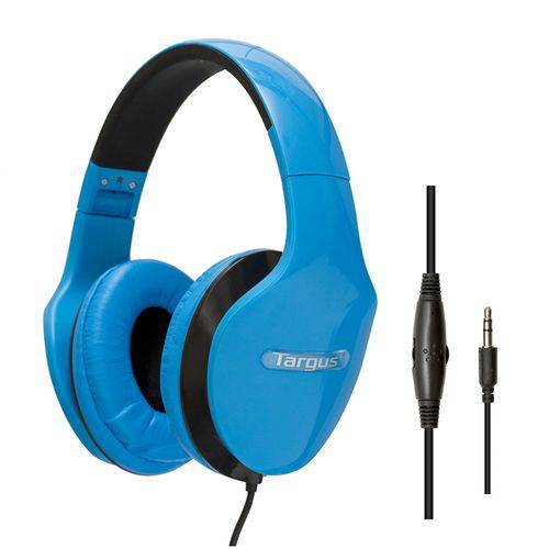 Fone de Ouvido Tipo Headphone Dobrável com Controle de Volume Azul - Targus