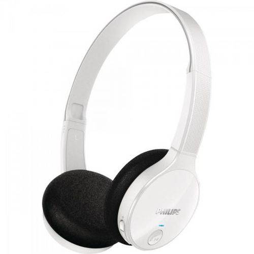 Fone de Ouvido Wireless Bluetooth com Microfone Integrado Shb4000wt/00 Branco Philips