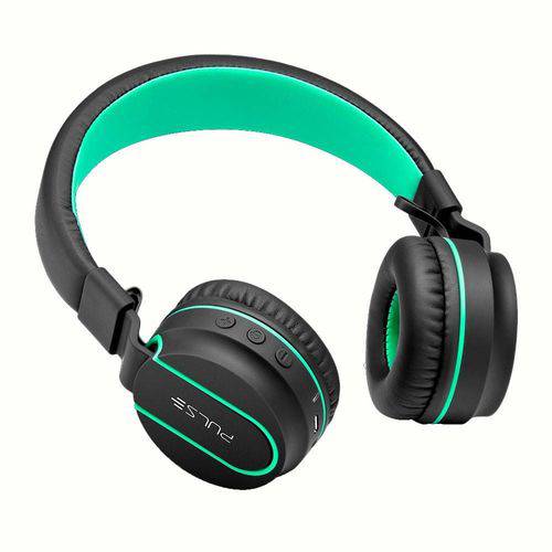 Fone Fun Bluetooth Preto/Verde Ph215 - Pulse
