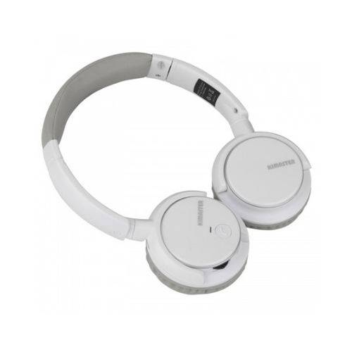 Fone Headphone Bluetooth Branco e Cinza K1BCZ Kimaster