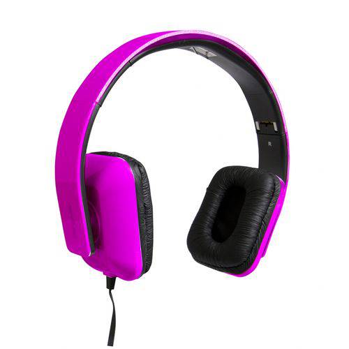 Fone Headphone Dobrável Microfone VIVITAR TA-41HP Pink