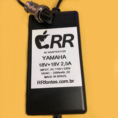 Fonte Carregador para Mesa de Som Mixer Yamaha 18v 2a Bivolt