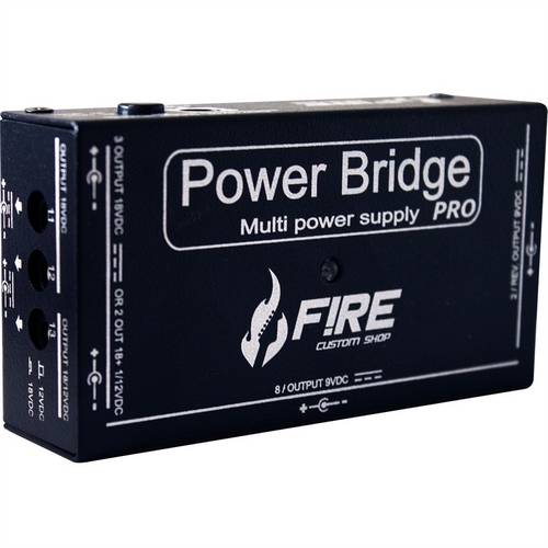 Fonte Chaveada para Pedais Power Bridge Pro Preta 101 Fire