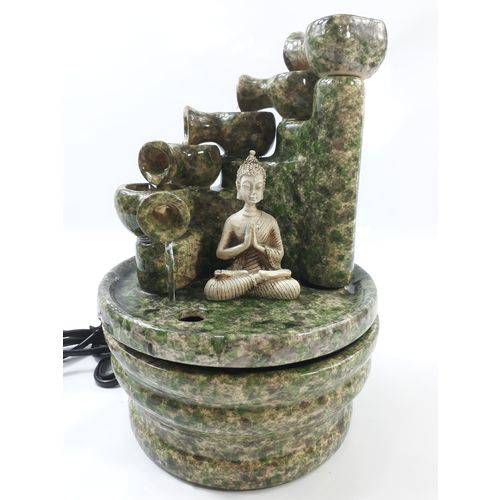 Fonte de Ceramica Buda Hindu da Paz