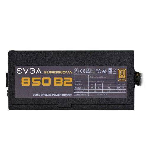 Fonte EVGA 850W 80 Plus Bronze Semi Modular 110-BQ-0850-V