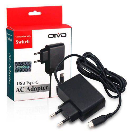 Fonte Nintendo Switch Ac Adapter Adaptador Bivolt USB Type C