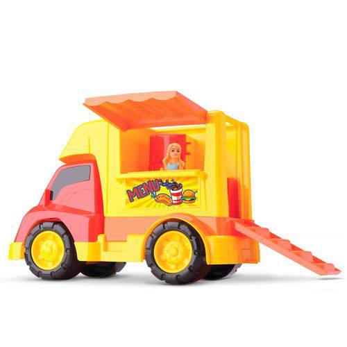 Food Truck Infantil com Boneca e Acessórios - Samba Toys