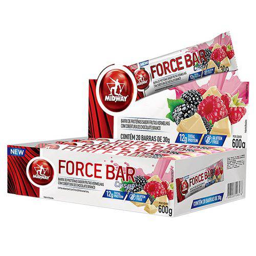 Force Bar Crisp 30g C/ 20 Uni. - Frutas Vermelhas - Midway