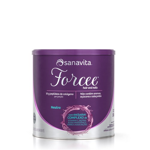 Forcee Hair And Nails Neutro 330g - Sanavita
