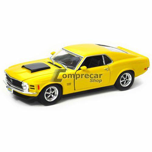 Ford Mustang Boss 429 1970 Motormax 1:24 Amarelo