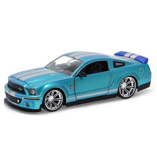 Ford Shelby Gt-500kr 2008 Jada Toys 1:24 Azul