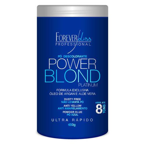 Forever Liss Power Blond Platinum Pó Descolorante Azul 450gr