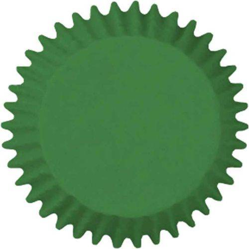 Forma Papel Impermeável para Cupcake Verde Bandeira com 45 Unidades Mago