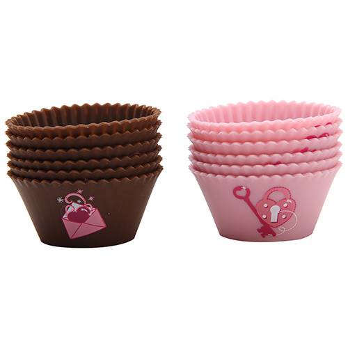 Forma para Cupcake Heart 12 Unidades - Tovolo