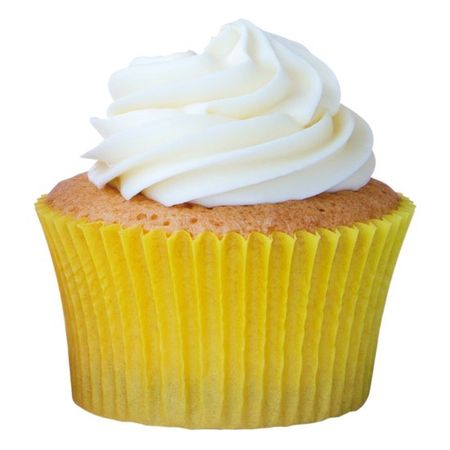 Forminha de Cupcake Amarela - 45 Unidades