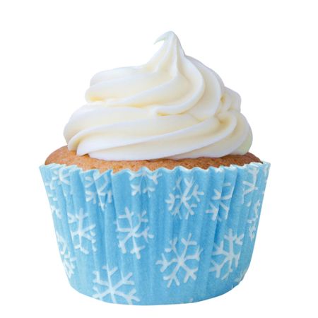 Forminha de Cupcake Flocos de Neve - 45 Unidades