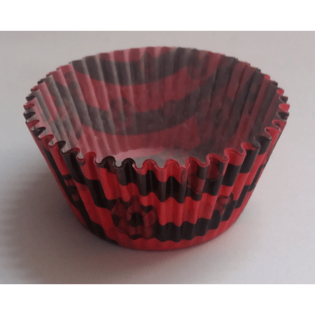 Forminha de Cupcake Rubro Negro - 45 Unidades